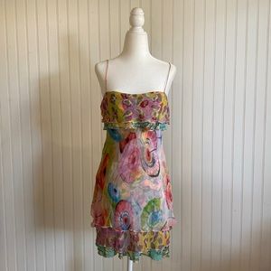 Vintage Diane Von Furstenberg Holliann Pastel Floral Dress